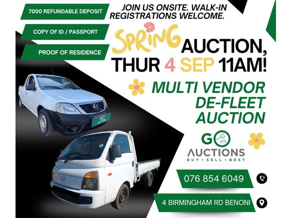 Multi Vendor De-Fleet Auction (4th September2025)